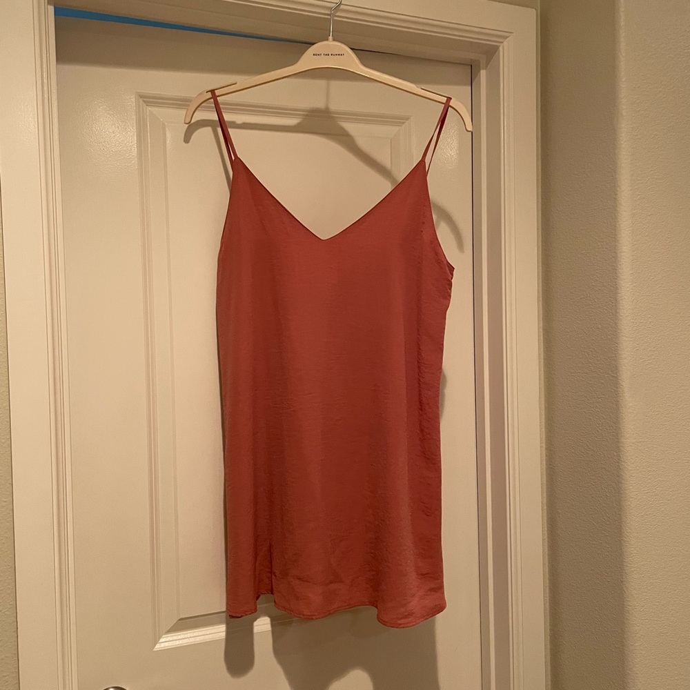 Pink slip dress